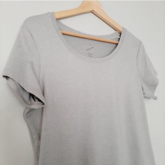 HEAD Athletic Scoop Neck Top Gray Hi-Low Hem Sz M - Picture 6 of 9